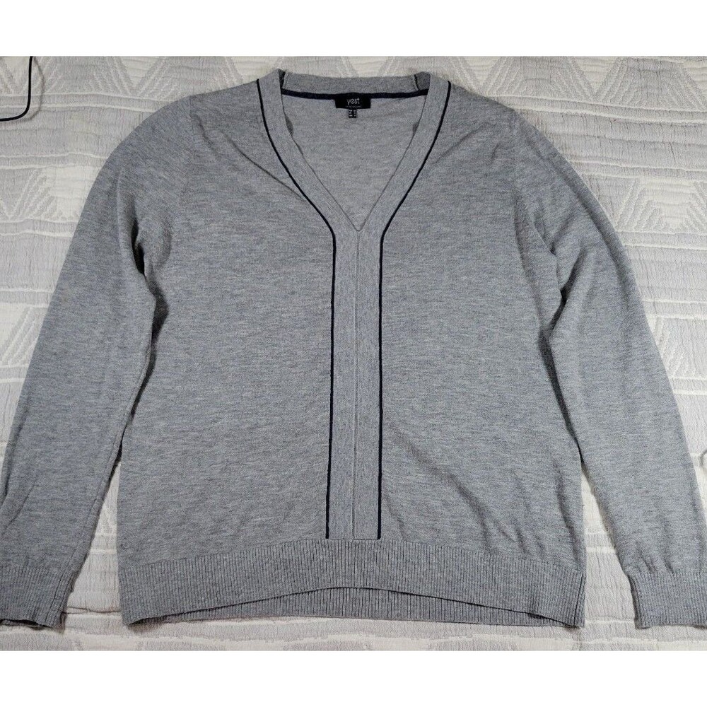 Yest‎ The Netherlands Sweater Gray Contrast Trim Women’s Size 8 (M)